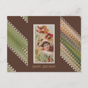 Happy Birthday Floral Beauties 48 Postcard