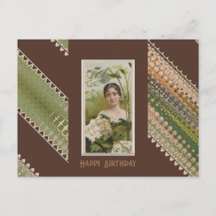 Happy Birthday Floral Beauties 49 Postcard