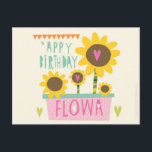 Happy Birthday Flowa - Manchester Card<br><div class="desc">Happy Birthday Flowa - Manchester and the North West Postcard North Divide – A design led range of Greeting Cards for Manchester and the North West created by Wotmalike Ltd. Perfect for Mancs everywhere. Our stylish Manchester Cards are available in several designs. We cover many occasions, so if your friend...</div>