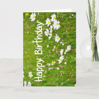 Happy Birthday flower card Daisy