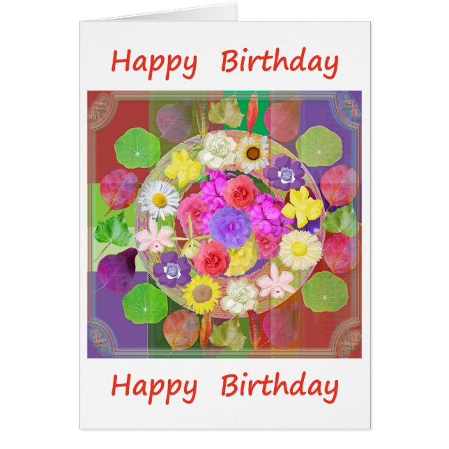 Happy Birthday : Flower Show (Front)