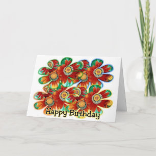 Happy Birthday Flowers (Daughter) Card