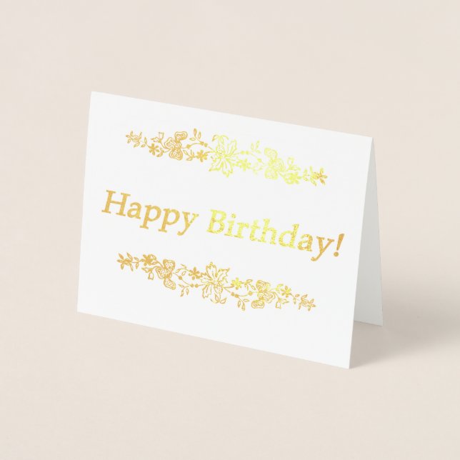 Happy Birthday! Foil Card (Front)