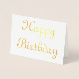 Happy Birthday Foil Card