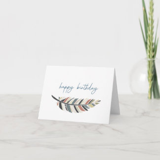 Happy Birthday Folded Greeting Card