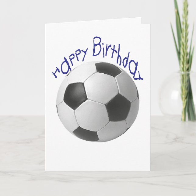 Happy Birthday Football  Gifts Card (Front)