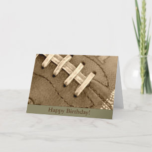 Happy Birthday Football Greeting Card