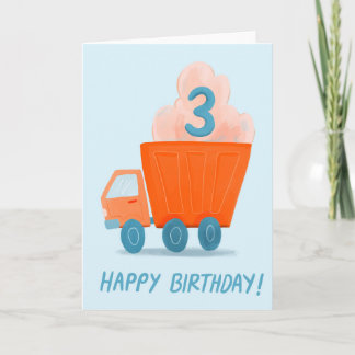 Happy Birthday for 3 Year Old Card