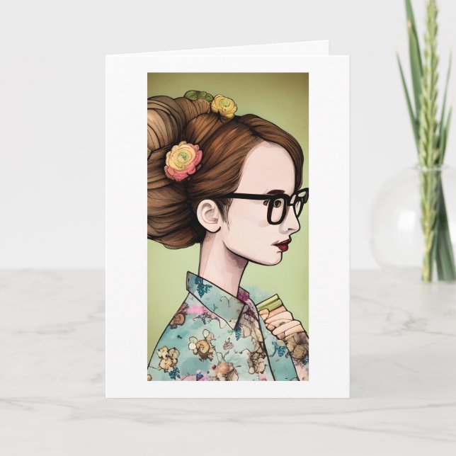 Happy Birthday for a Book Loving Friend Card (Front)