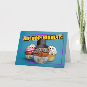 Happy Birthday For Anyone Old School Hip Hop Rap Holiday Card