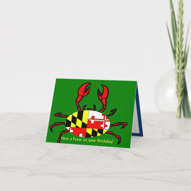Happy Birthday for Marylanders Card (Front)
