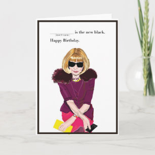 Happy Birthday for the Fashionista Card