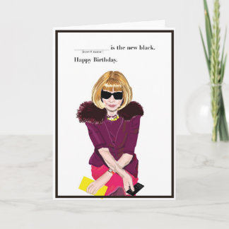Happy Birthday for the Fashionista Card