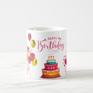 Happy Birthday for three year old kids design Coffee Mug