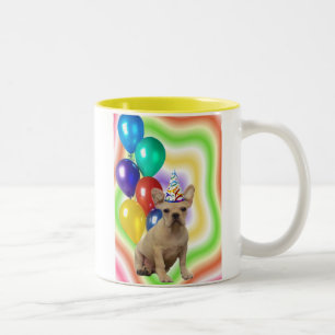 Happy Birthday French Bulldog mug