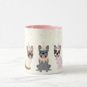 Happy Birthday French Bulldogs Mug