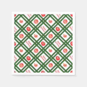 Happy Birthday - Fresh Tomato Pattern Napkin