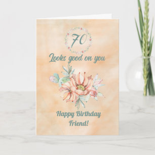 Happy Birthday Friend Watercolor Cactus Card