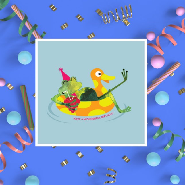 Happy Birthday - Frog Card (Creator Uploaded)