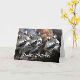 Happy Birthday from all us Trash Pandas Card