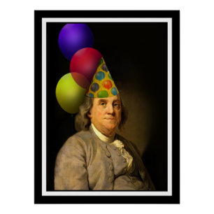 Happy Birthday From Ben Franklin Poster
