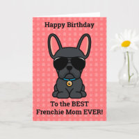 Happy Birthday from Dog Black French Bulldog
