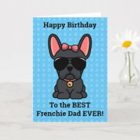 Happy Birthday from Dog Black French Bulldog