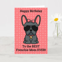 Happy Birthday from Dog Blue French Bulldog