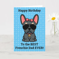 Happy Birthday from Dog Blue Tan French Bulldog