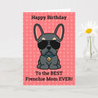 Happy Birthday from Dog Blue Tan French Bulldog
