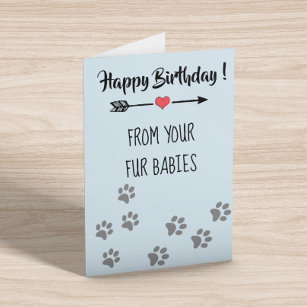 Happy Birthday from Dogs Cats Pets Multiple Card