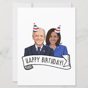 Happy Birthday from Joe and Kamala Card