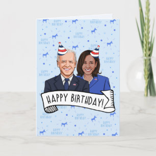 Happy Birthday from Joe and Kamala Card