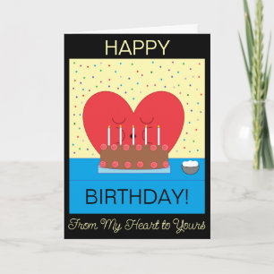 Happy Birthday, From My Heart to Yours:  Blank Card
