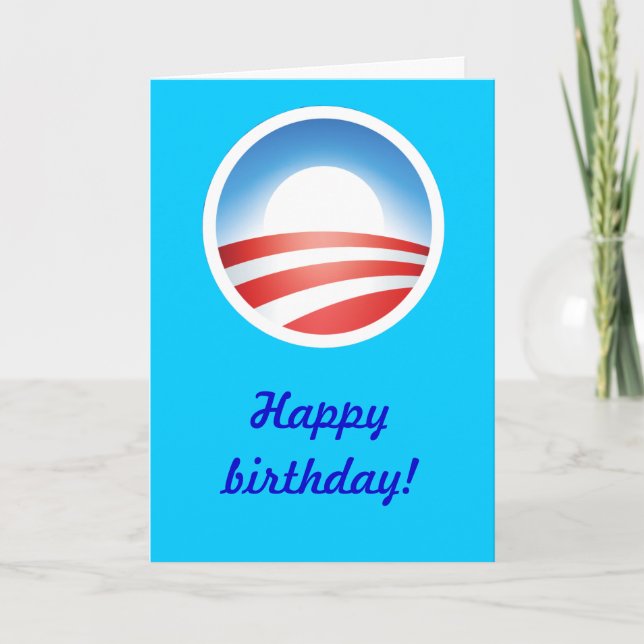 Happy Birthday from Obama! Card (Front)