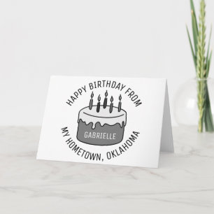 Happy Birthday From Oklahoma Card