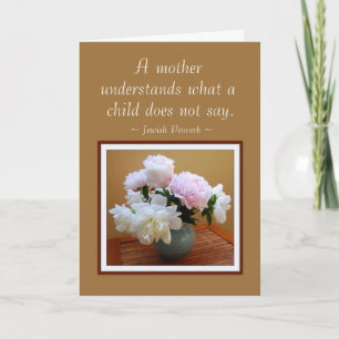 Happy Birthday From Son Peonies Card