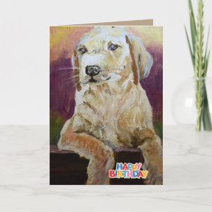 Happy Birthday from the dog Card