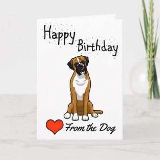 Happy Birthday from the Dog Card