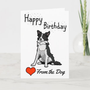 Happy Birthday from the Dog Card