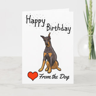Happy Birthday from the Dog Card