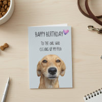 Happy Birthday From The Dog Funny Humour