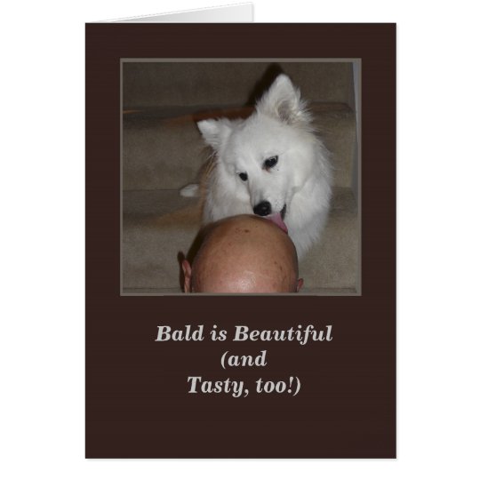 Happy Birthday From the Dog Greeting Card Bald Man