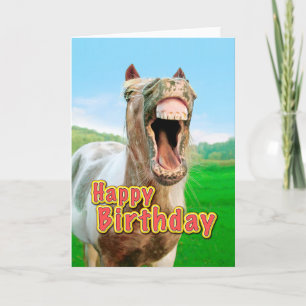 Happy Birthday from the happy horse Card