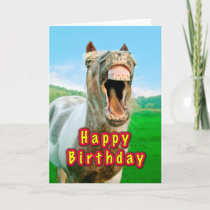 Happy Birthday from the happy horse Card