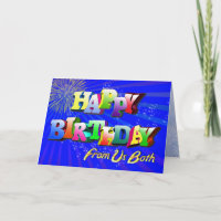 Happy birthday from us both