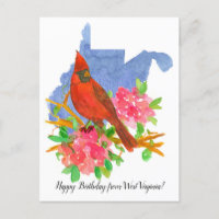 Happy Birthday from West Virginia Cardinal Flowers