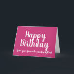 Happy Birthday from Your Favourite granddaughter Card<br><div class="desc">Happy Birthday from Your Favourite granddaughter card.
A funny birthday card for grandmothers who have their favourites.
The text shown can be customised by using the personalise button.  To change the pink background colour,  click customise.</div>
