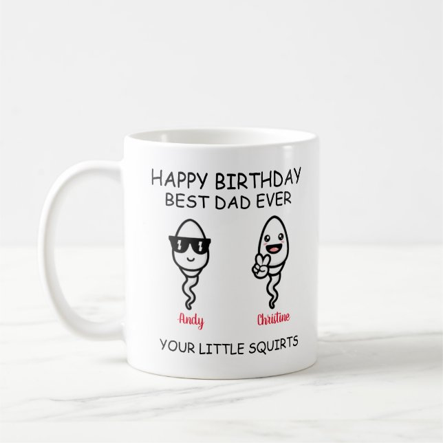 Happy Birthday from your little squirts Coffee Mug (Left)