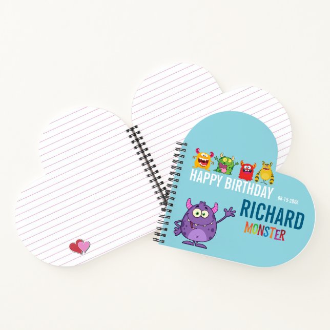 Happy Birthday FUN Monsters kids Notebook (Inside)